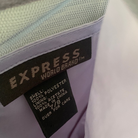 Y2K Express Blue Sheer Spaghetti-Strap Midi Dress with Sequin Accents - Picture 4 of 4